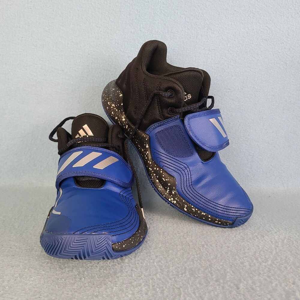 adidas Deep Threat J Basketball Shoes Youth Size 6 Royal Blue Black FV2280 Kids